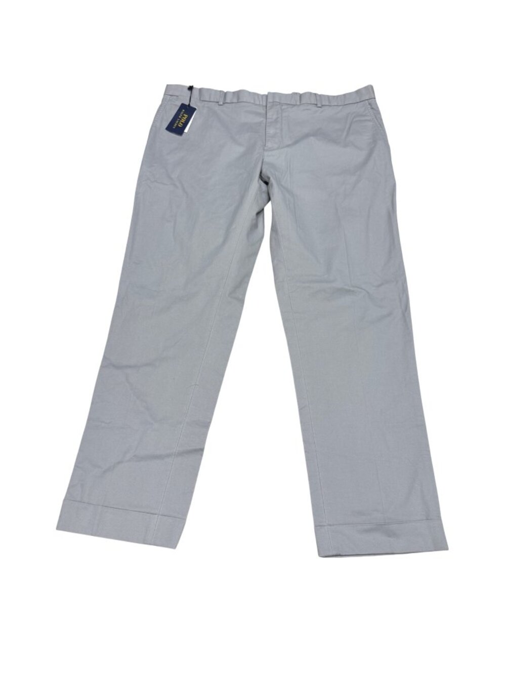 NWT Polo Ralph Lauren Flat Front Straight Leg Men's Gray Chino Pants 42x32